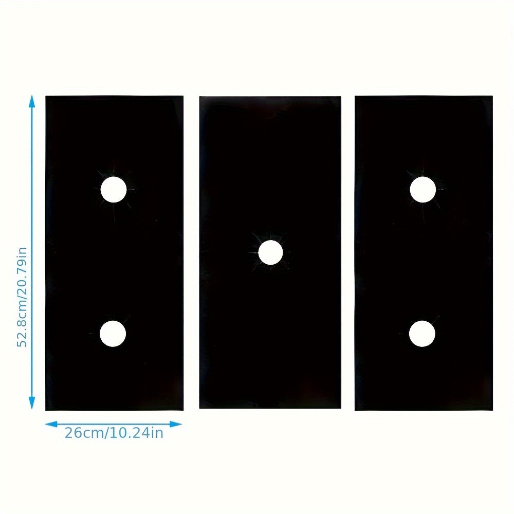 Gas Stove Protective Cover Set with Anti-Fouling Oil-Proof Pads and Cleaning Pads