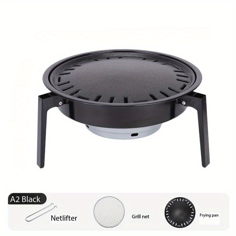 Portable Outdoor BBQ Grill Set for Camping Charcoal and Tea Grills