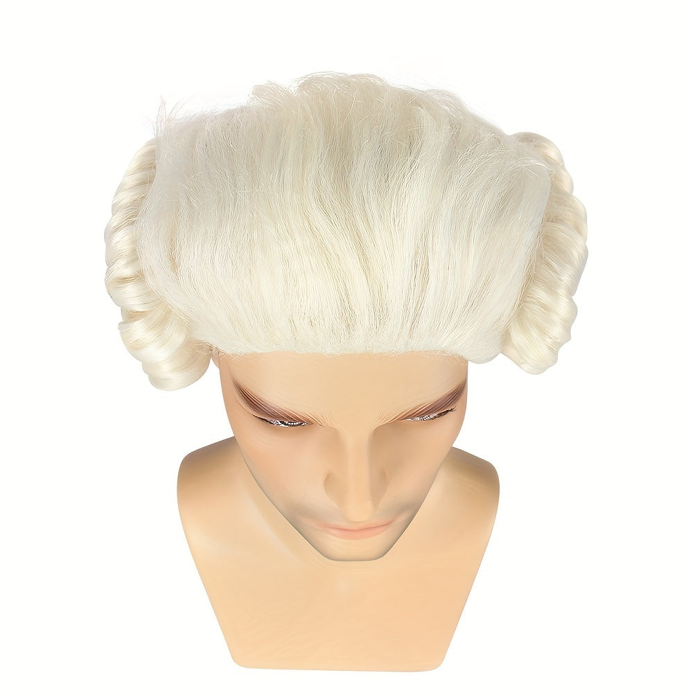 Erkaklar uchun Kosplay Barok Koloniya Peruka - Fransuz Rasmiy Peruka, 1 dona