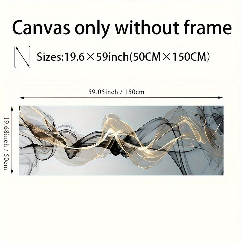 Arte de pared de lienzo nórdico moderno, póster abstracto con cinta dorada para sala de estar y dormitorio