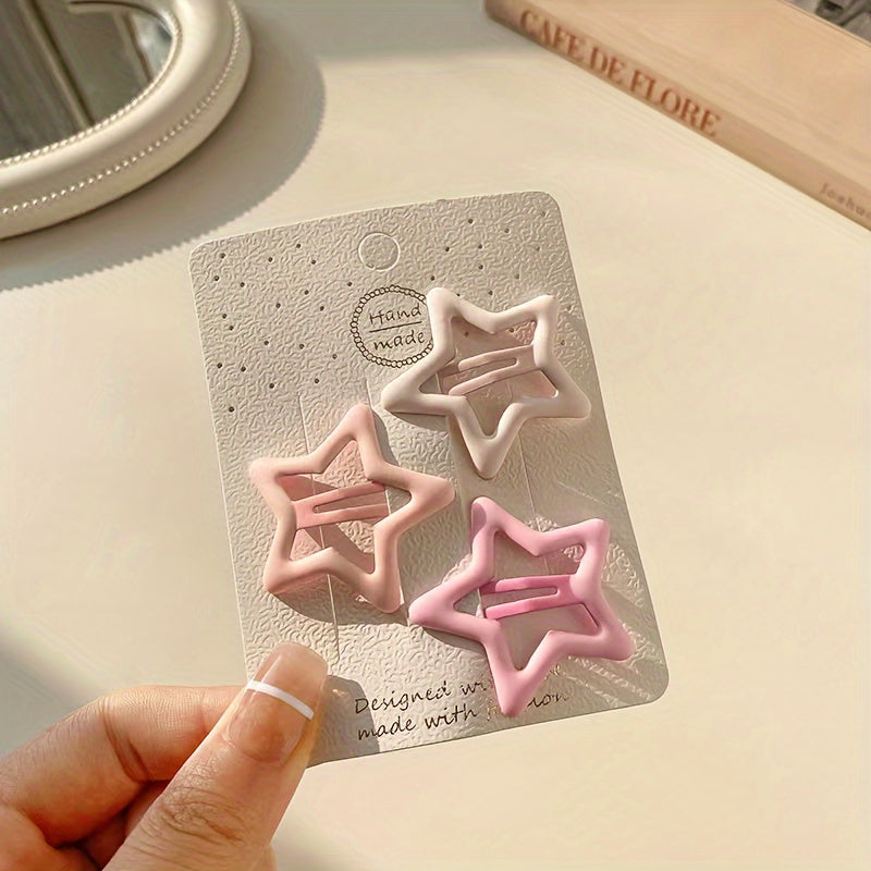 40 Pieces Colorful Y2K Star Hair Clips for Girls Women and Babies