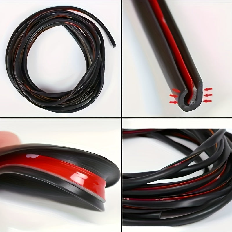 Universal Rubber Car Door Edge Guard 5M Self-Adhesive Scratch Protection