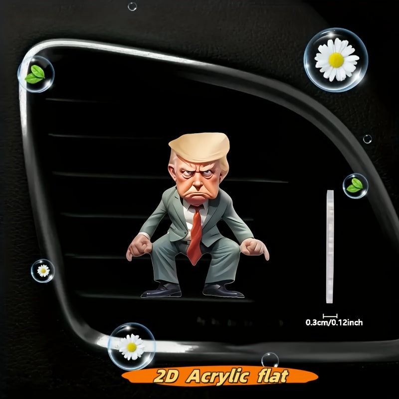 Cute Cartoon Acrylic Car Vent Clip Air Freshener Fresh Fragrance Decoration