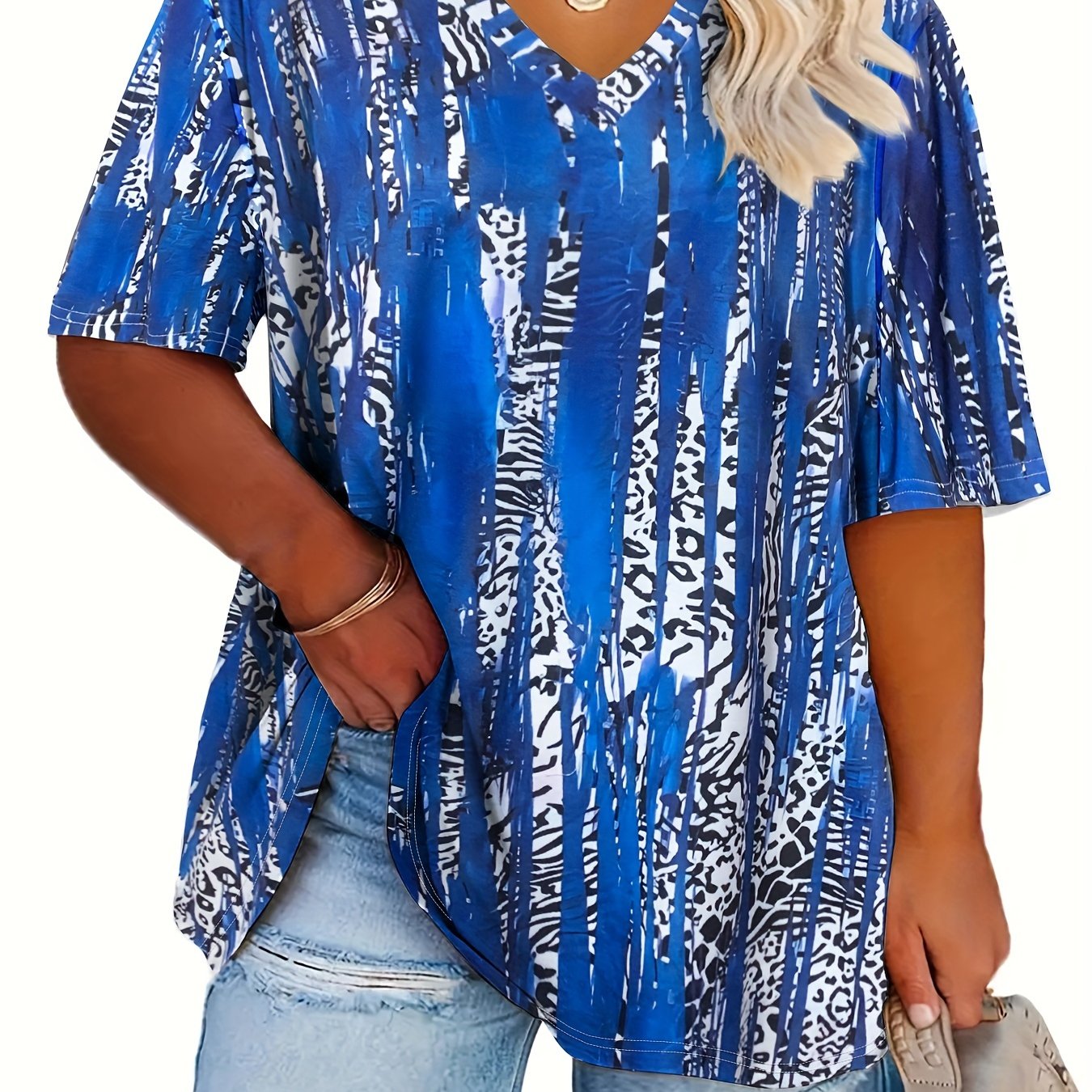 Women's Plus Size Leopard Print T-Shirt Fashion Top Reliable Comfort