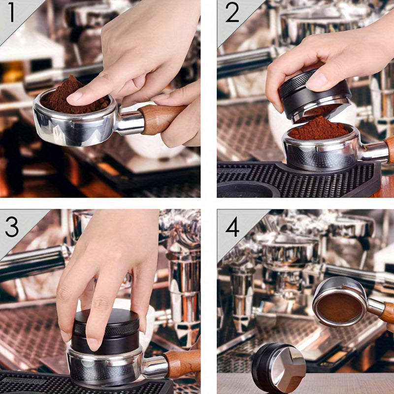 Juego de herramientas niveladoras para distribuidor de café espresso de 51/53/58mm para tampering y distribución