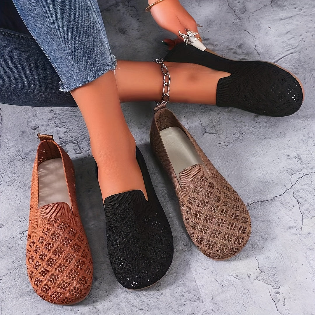 Ayollar uchun to'qilgan tarmoq ochiq-oyoq sport poyabzali nafas oluvchi yozgi poyafzal