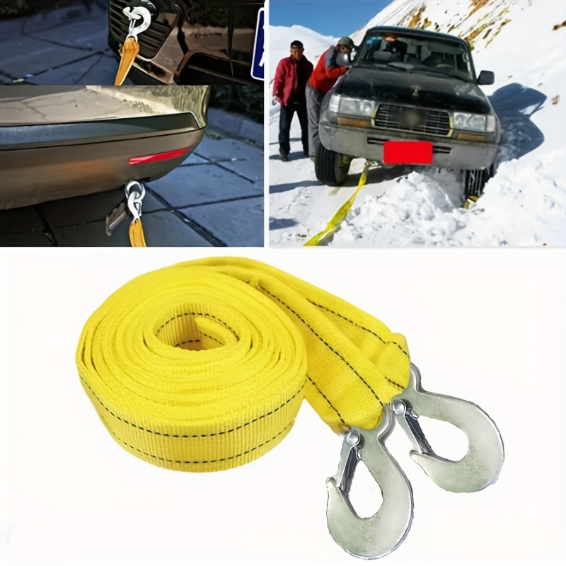 3 Ton Nylon Recovery Rope 3.91m Off-Road Vehicle Recovery Strap with Storage Bag