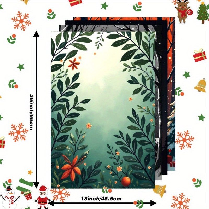 Winter Christmas Kitchen Decor Set of 4 Ornaments 45.72x66.04cm