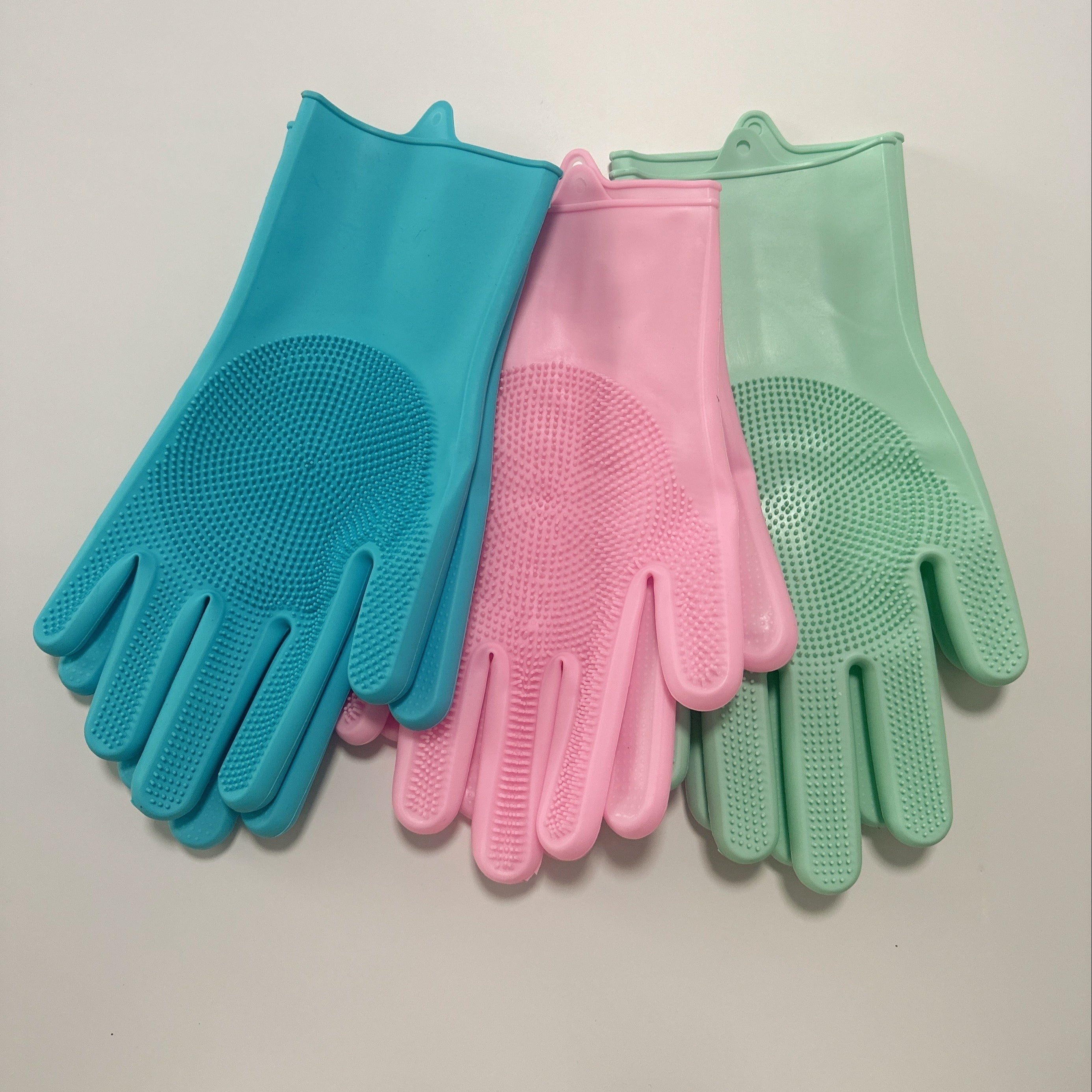 Silicone Pet Bathing Gloves Waterproof Tear-Resistant for Grooming and Shedding