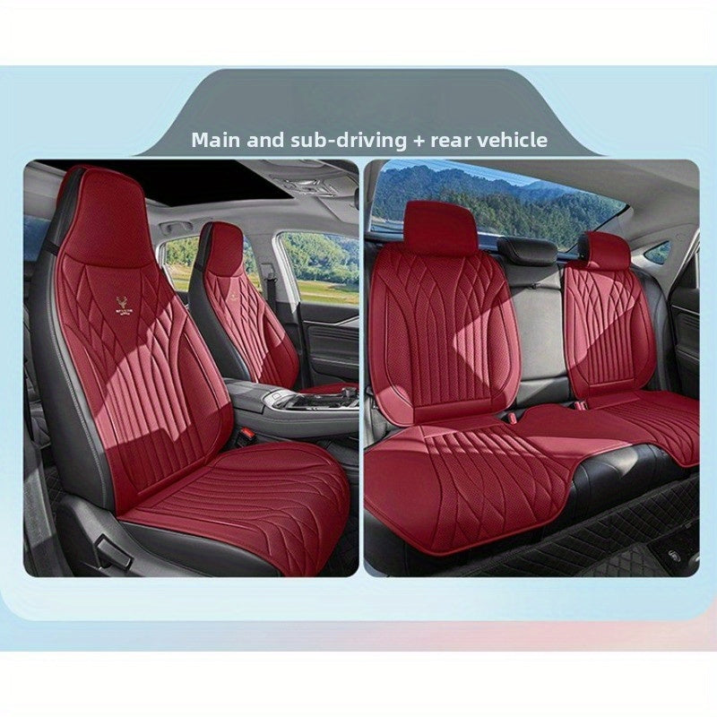 Juego completo de fundas para asientos de coche ajuste universal fácil de instalar múltiples colores