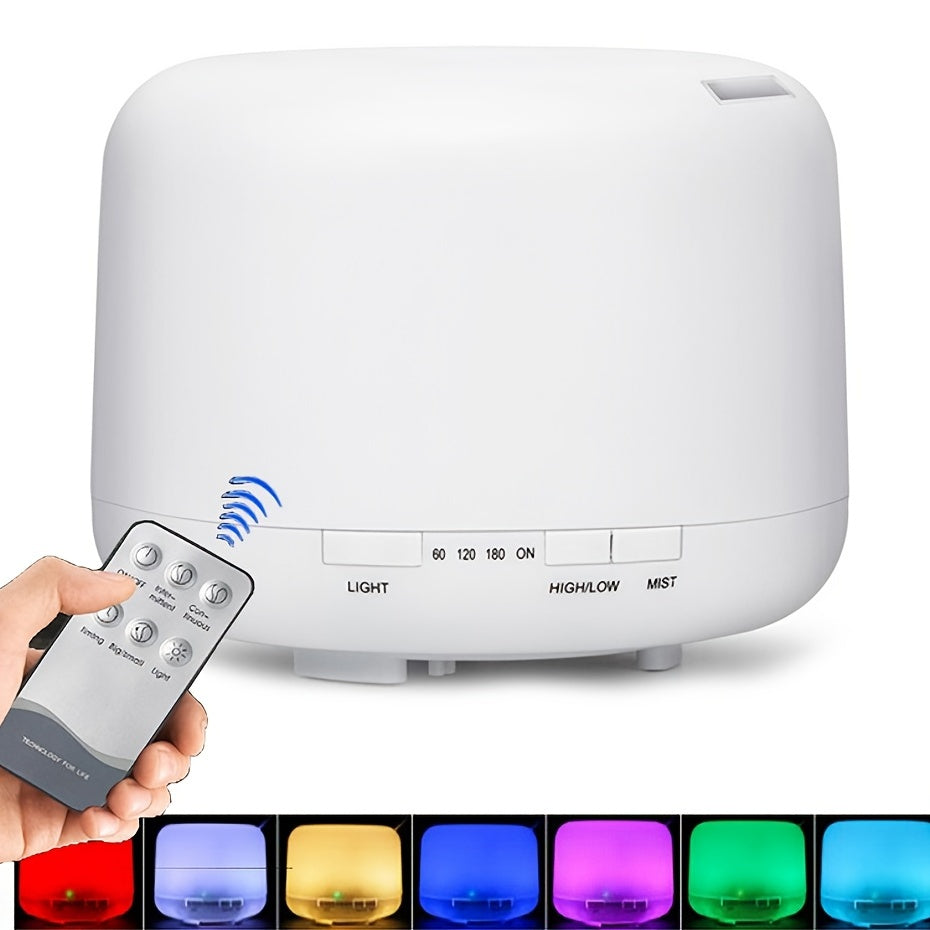 Humidifier with Remote Control and LED Light for Aromatherapy and Mood Enhancement