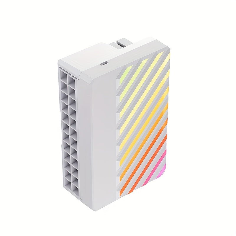 24Pin 90 Degree Power Supply Converter for ATX Motherboards Matte Finish Horizontal Cable Routing