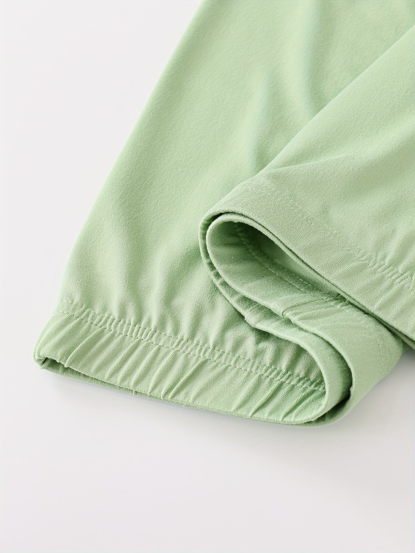 Plus Size Women High-Waist Stretch Capri Leggings Polyester Soft Elastic