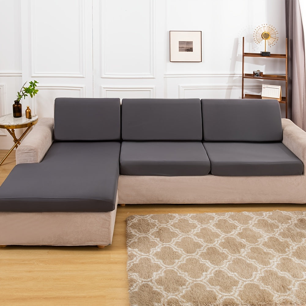 Klassik cho'ziladigan divan qoplamasi, armchair'dan bo'lak divanlargacha mos keladigan elastik lenta slipcover, mashinada yuviladigan polyester va spandeks aralashmasi, bitta o'rindiqdan to'rt o'rindiqli divanlargacha mos keladi.