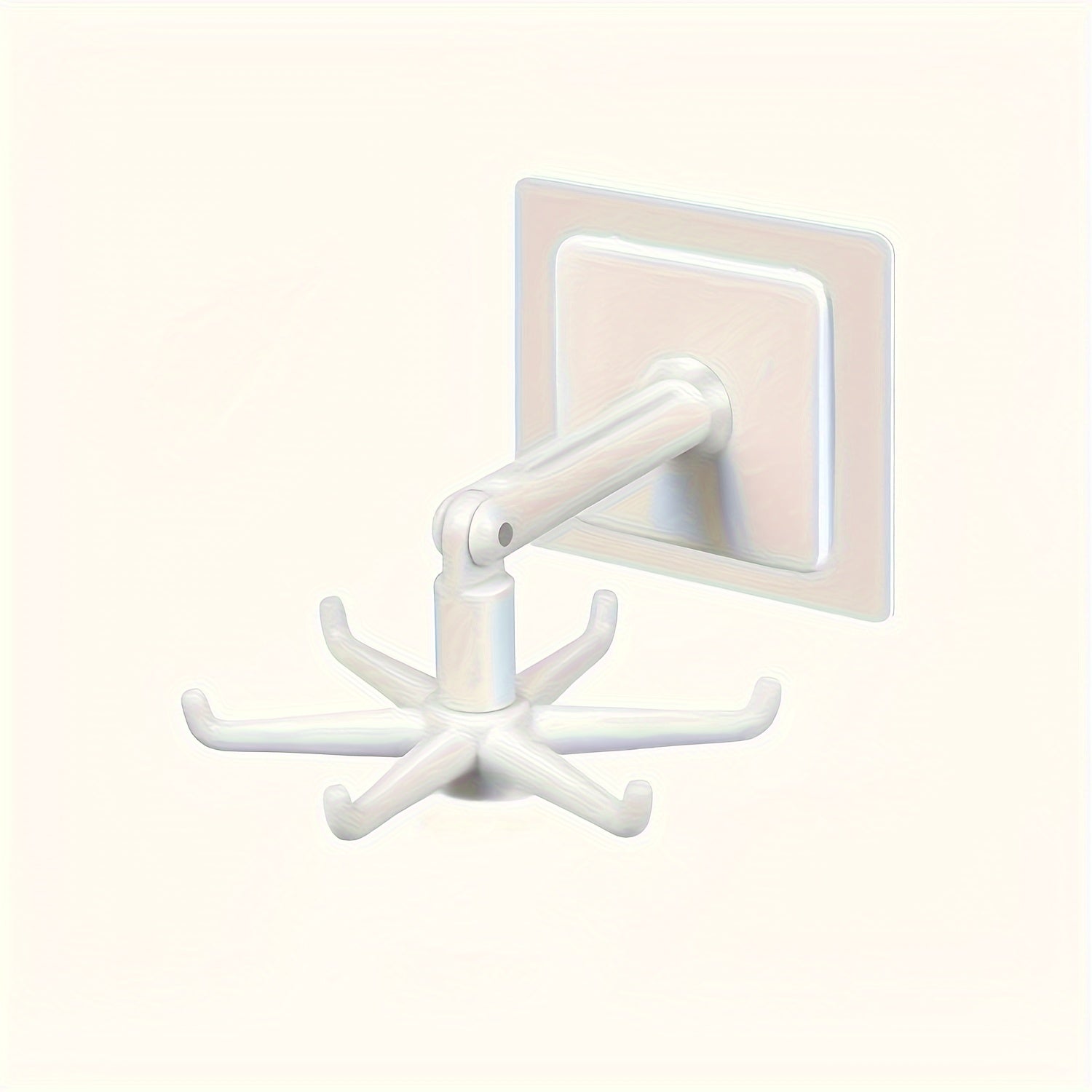 Kuchka anjomlarini saqlash uchun devorga o'rnatiladigan, 360° aylanadigan yopishqoq tutqichli plastmassa saqlash tashkilotchisi