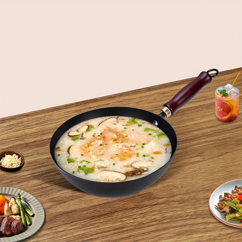 Qattiq temir qovurilgan idish, yopilmagan, tuxum va bifshteksni qovurish uchun, 10 dyuym