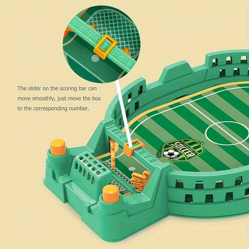 2-Player Tabletop Soccer Game for Kids and Adults Durable Plastic No Batteries