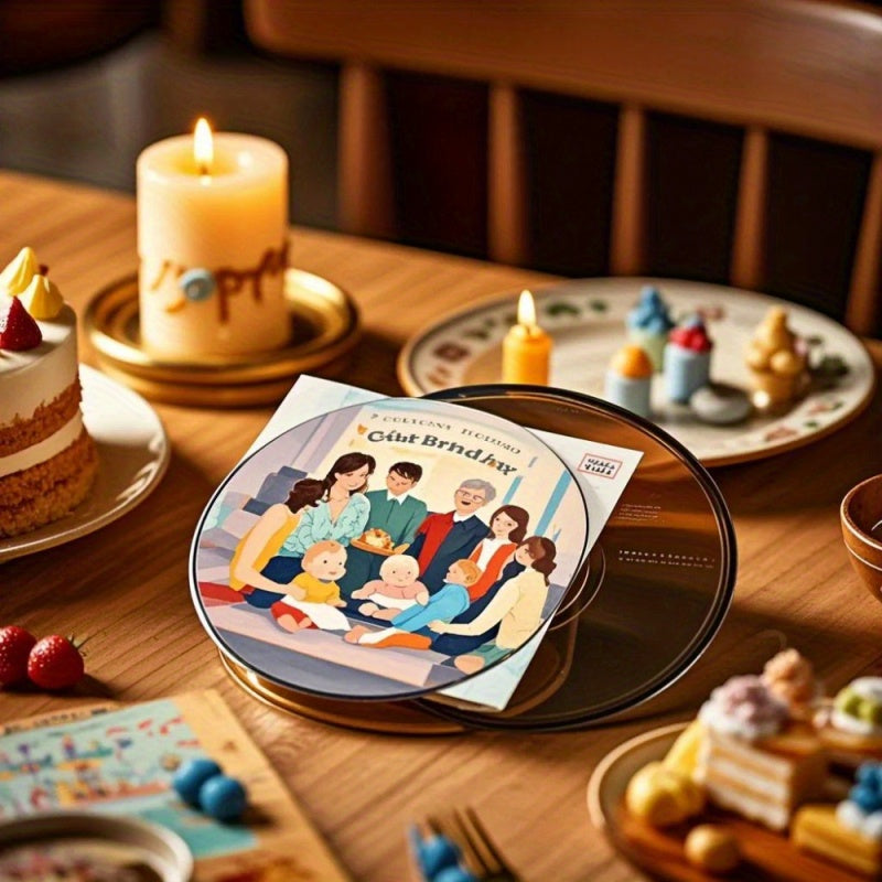 Writeable CD Surface for Custom DVD Covers Non-Wood Battery-Free Easy to Use