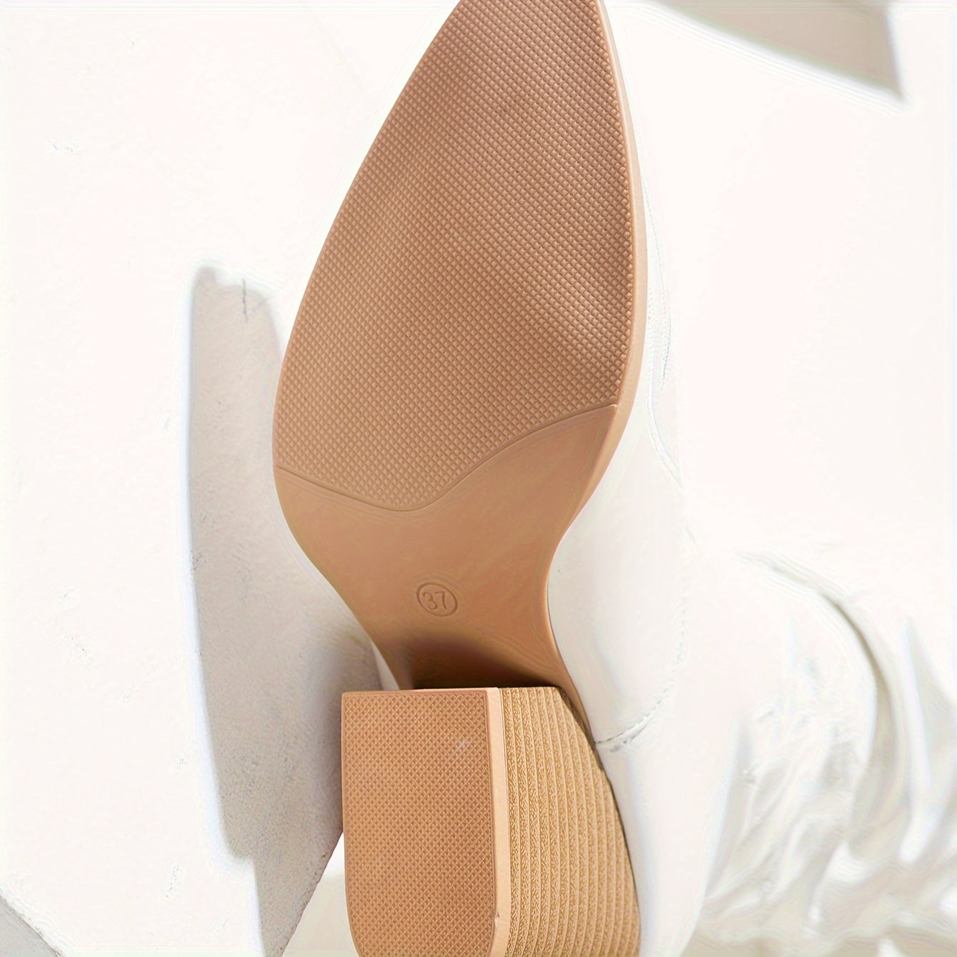 Women's Faux Leather Over-the-Knee Western Boots with Embroidery