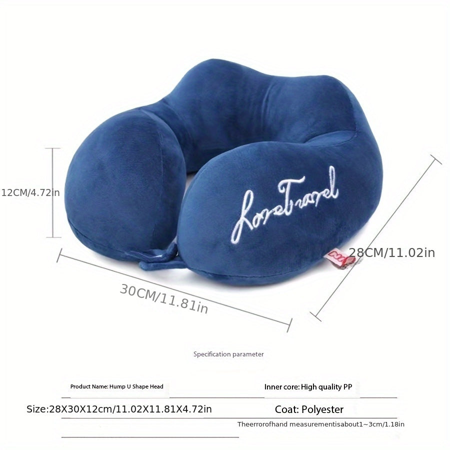 Подушка U-образной формы с поддержкой шеи для путешествий, самолетов и офисного сна - портативная и специализированная подушка для шеи для взрослых