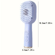 Electric Massage Comb for Scalp and Hair Care with Liquid Oil Applicator Purple