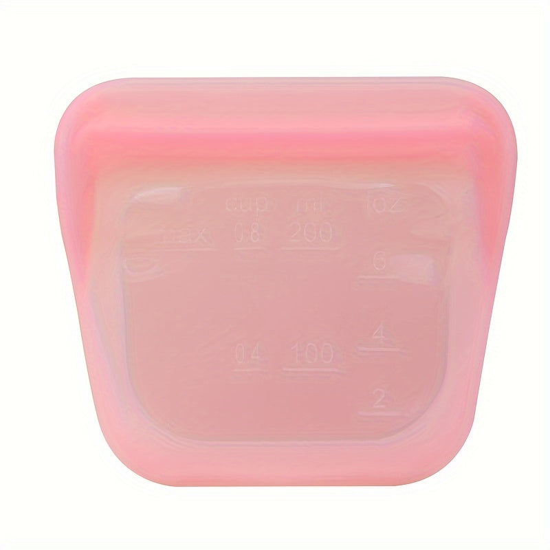 Mikroto‘lqinli pech uchun xavfsiz oziq-ovqat saqlash sumkasi, silikon, qayta ishlatiladigan, yopiq, oqib ketmaydigan, muzlatgichda saqlash uchun