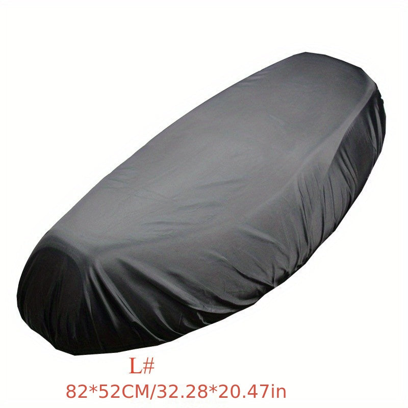 Universal Black 210D Waterproof Motorcycle Rain Seat Cover Dust UV Sun Protection