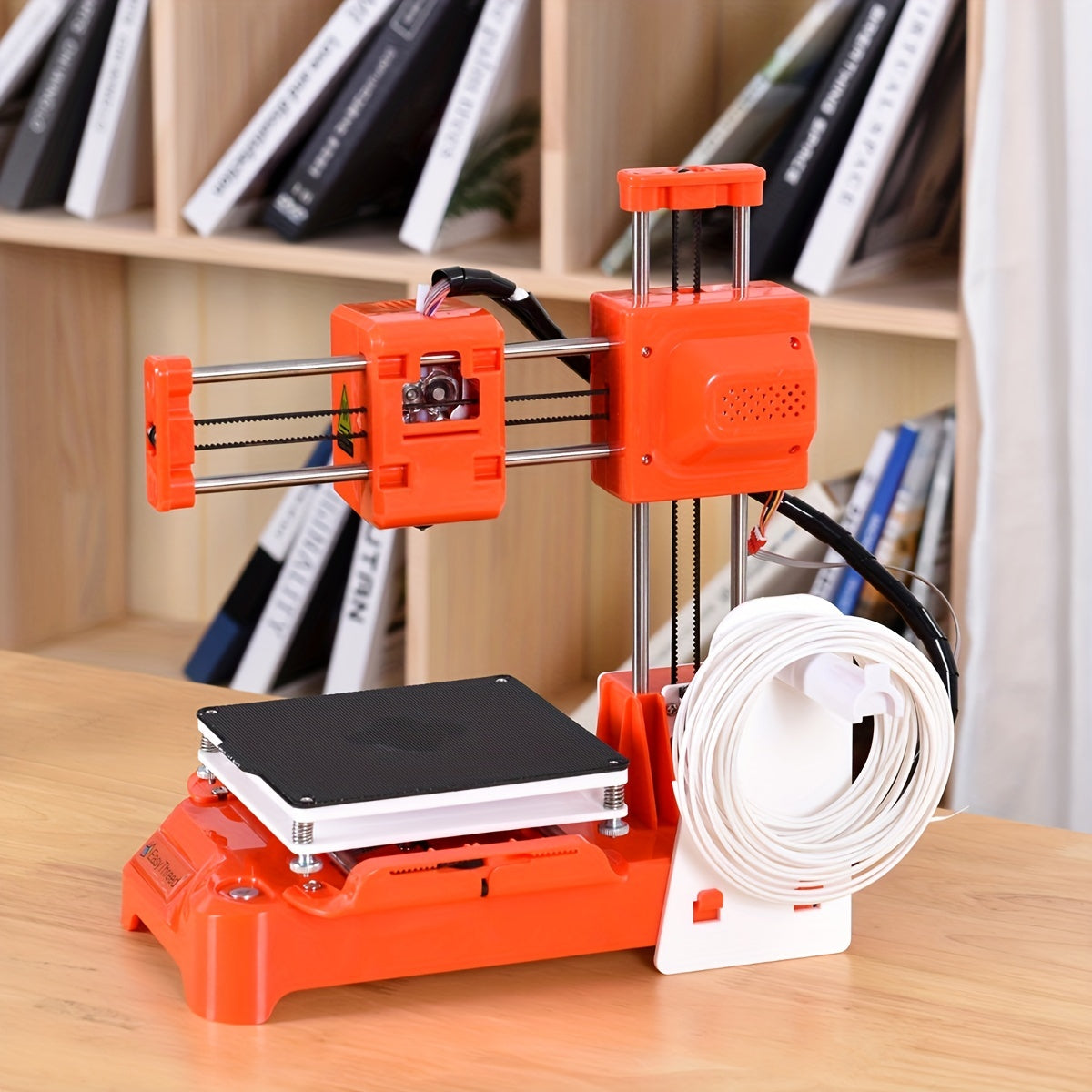 Mini 3D Printer 100x100x100mm Fast Heating Low Noise Beginner Friendly with Free PLA