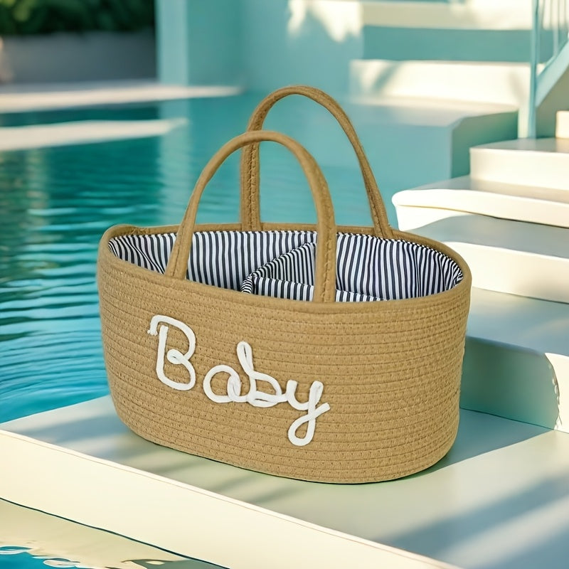 Diaper Organizer with Removable Divider for Changing Tables and Car Storage