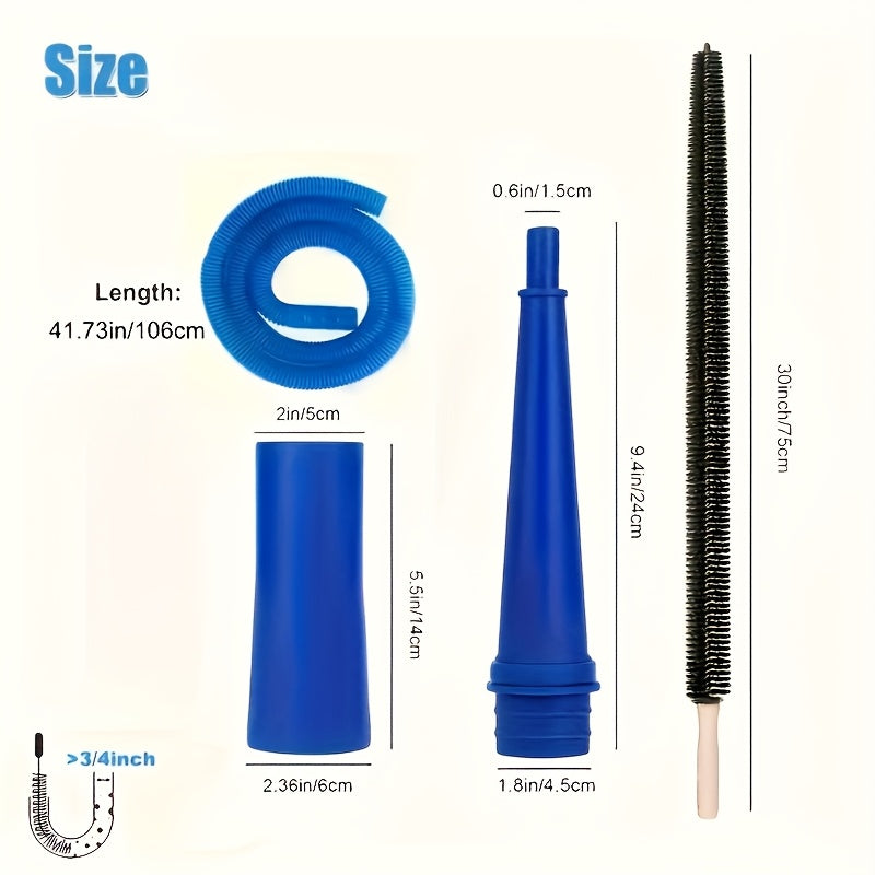 2pcs Dryer Vent Cleaning Kit Flexible Lint Remover Brush for Washing Machine and Dryer