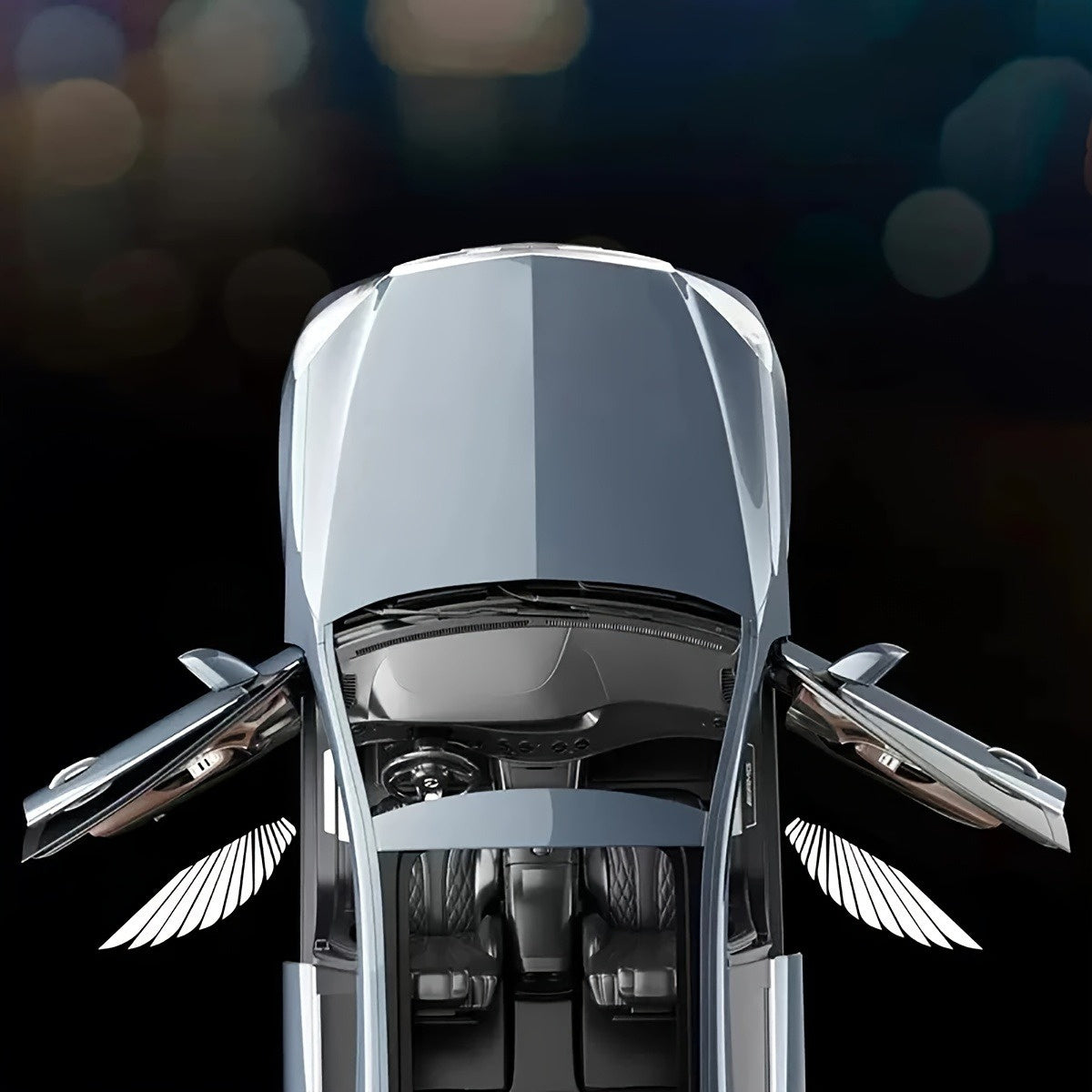 Universal Angel Wing Car Door Sensor With Welcome Light