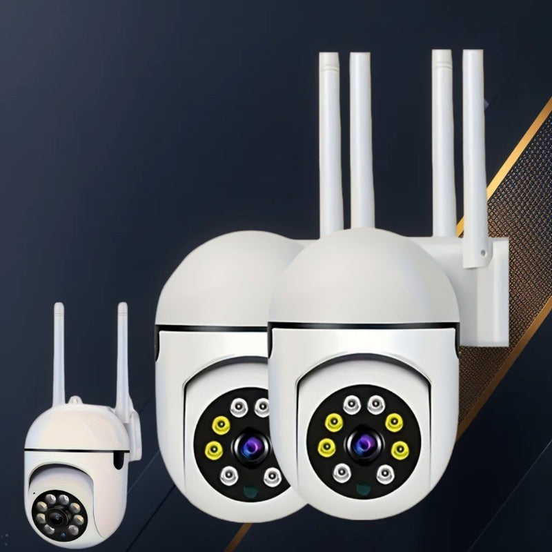 Qo‘zg‘alish, burilish va zoom bilan simsiz xavfsizlik kamerası, kechqurun ko‘rish, ikki tomonlama audio, harakatni aniqlash, ob-havo sharoitlariga chidamli