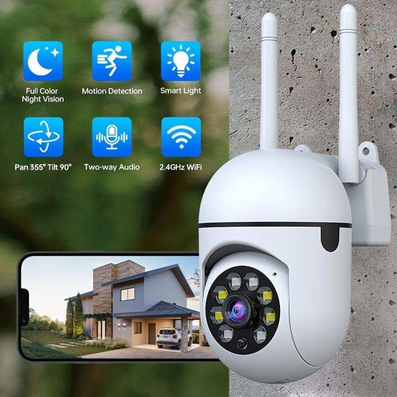 2MP WiFi Dome Xavfsizlik Kamerasi 360° Ko‘rish Harakatni Kuzatish 1080P Kechqurun Ko‘rish
