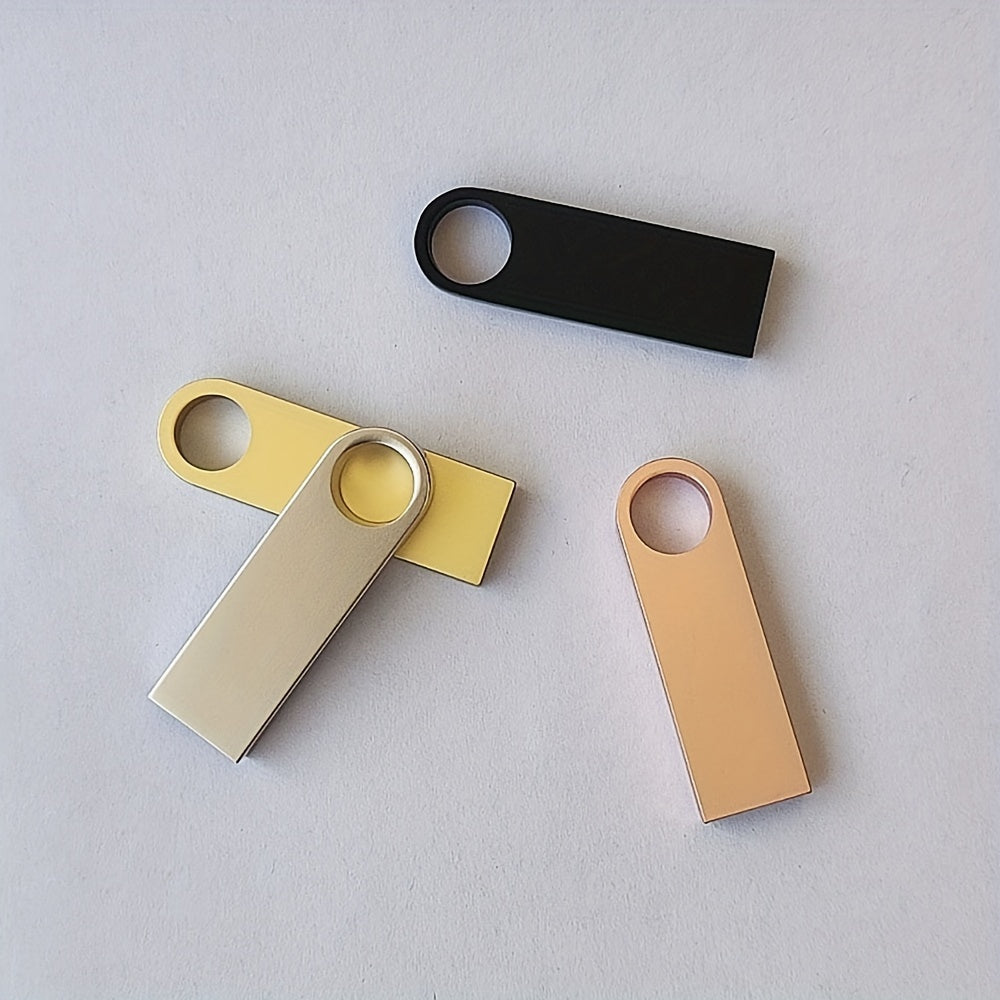 4 Mini Metall USB 2.0 Flesh Drayvlar - Mustahkam, Yuqori Tezlikdagi Ma'lumot O'tkazish Noutbuklar va Avtomobillar Uchun - 128MB