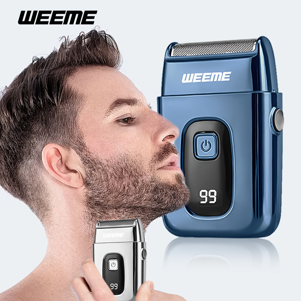 Electric Razor for Men USB Rechargeable LED Display Quick Charge 60+ Min Battery
