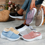 Women's Summer Slip-On Sneakers Breathable Mesh Low-Top Casual Shoes