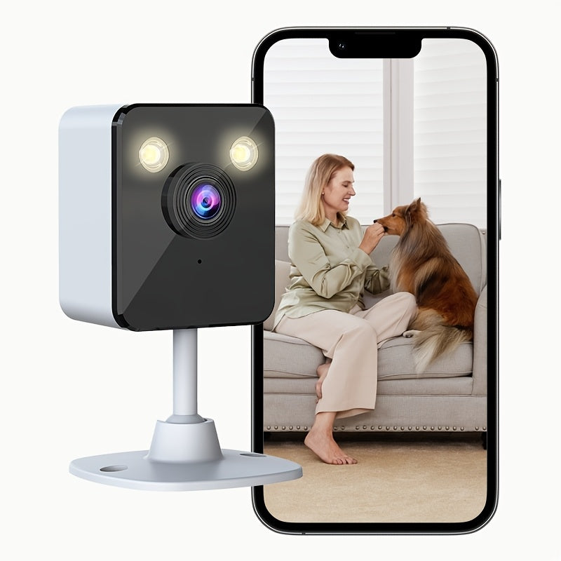 3MP HD Indoor Wireless Security Camera Night Vision Motion Detection Two-Way Audio USB Power Wi-Fi App Control