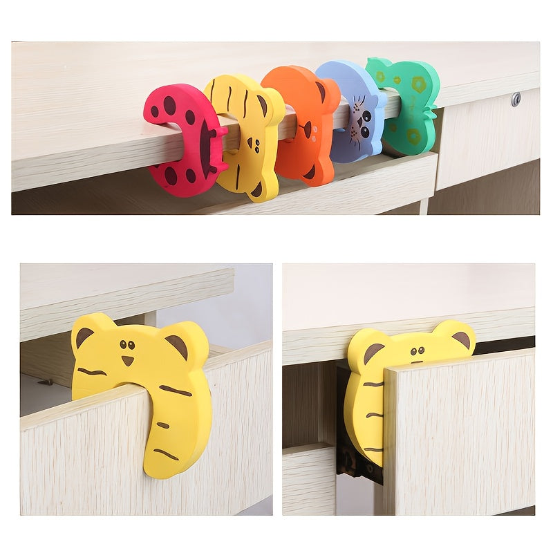 Set of 5 Animal Foam Baby Child Safety Door Stoppers for Christmas Halloween Thanksgiving