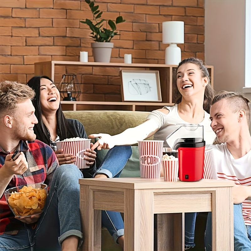 Kompakt GMBIN Popkorn tayyorlagich - Bir tugma bilan boshqarish, tez va teng issiqlik, uy sharoitida foydalanish uchun yengil va portativ. Mustahkam PP materialidan tayyorlangan. Zamonaviy popper dizayni va mustahkam plastmassa