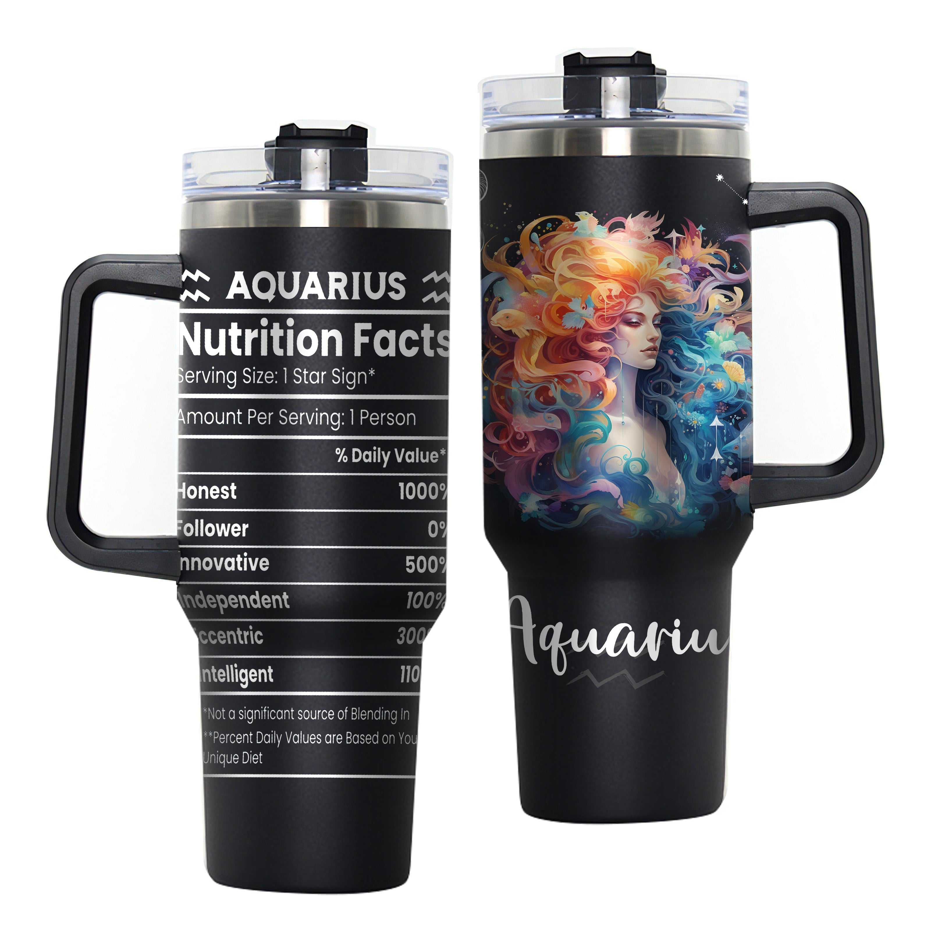 Stainless Steel Travel Mug Constellation Tumbler Vacuum Insulated Cup for Gifts
