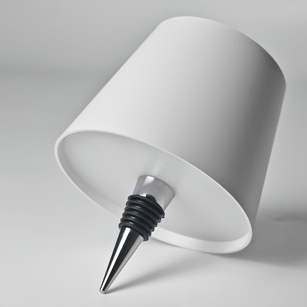 Rechargeable Touch Control Table Lamp with 3 Color Temperatures Oil Rubbed Finish Metal Plastic Space Theme Pagoda Shade