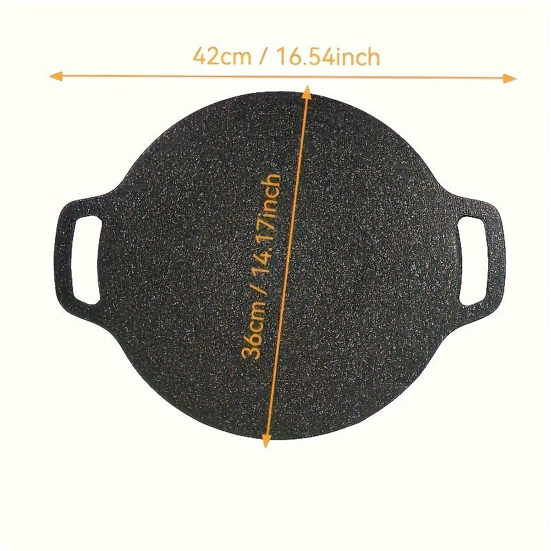 Ko'p funksiyali 35.99 sm qozon temir gril panasi - BBQ va bayram ovqatlari uchun ideal, plita ustida ishlatish uchun xavfsiz, turli o'lchamlarda mavjud