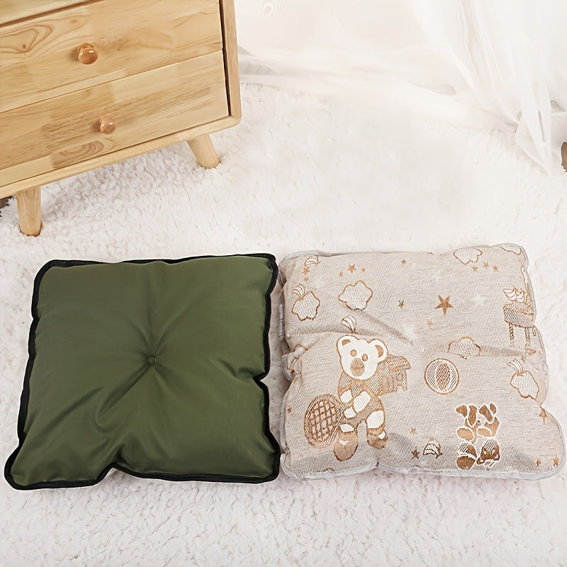 Barcha mavsumlar uchun polyester mushuk choyshab, ventilyatsiya va xavfsizlik xususiyatlari bilan