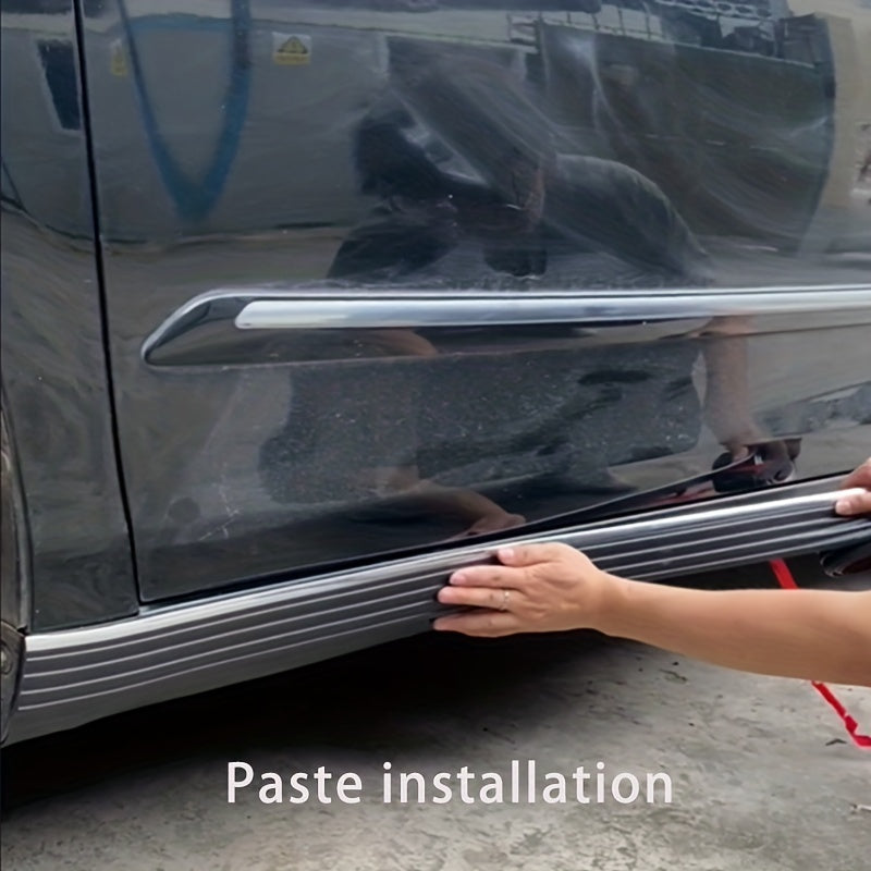 Car Side Skirt Cover, Rubber, Decorative Door Lower Skirt Strip