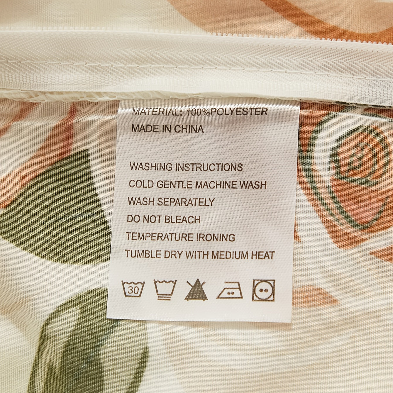 Set of 3 Pastoral Flower Print Duvet Cover Set with Pompom Details Soft Cozy Bedding for Bedroom or Guest Room