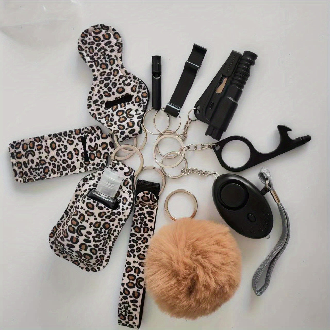 Self-Defense Kit for Women, Personal Alarm, Safety Accessories, 10-Piece Set