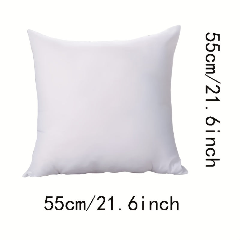 Velvet Throw Pillow Insert Cozy Cushion for Living Room and Bedroom White