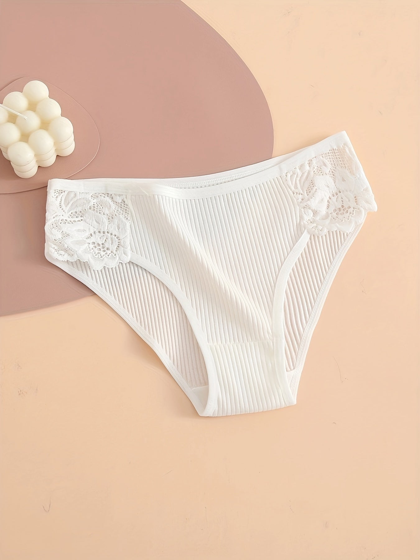 4 пары кружевных трусиков, удобные и дышащие рибанные трусики для женского нижнего белья.