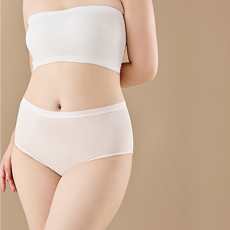 Ayollar uchun yuqori belli, bir martalik, nafas oladigan, toʻliq rangli, portativ ichki kiyim