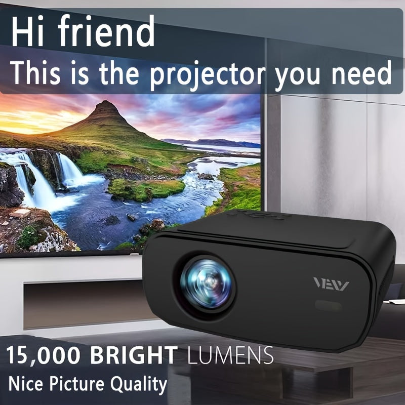 1080P Full HD WiFi Projector for Home Theater Up to 7.62m Display